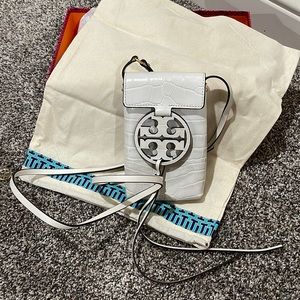 Tory Burch Miller Embossed Phone Crossbody bag